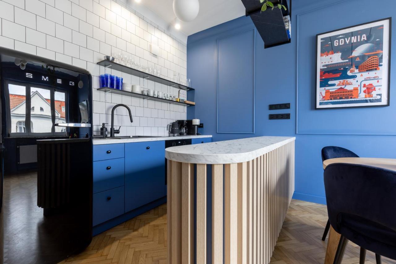 Blue Door Apartment, Swietojanska, Srodmiescie Gdynia Eksteriør bilde